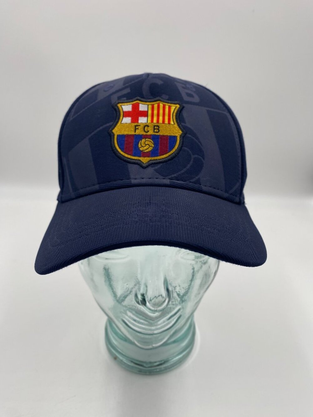FC Barcelona FCB Hat Srapback Cap Blue Adult One Size Adjustable Patch Soccer